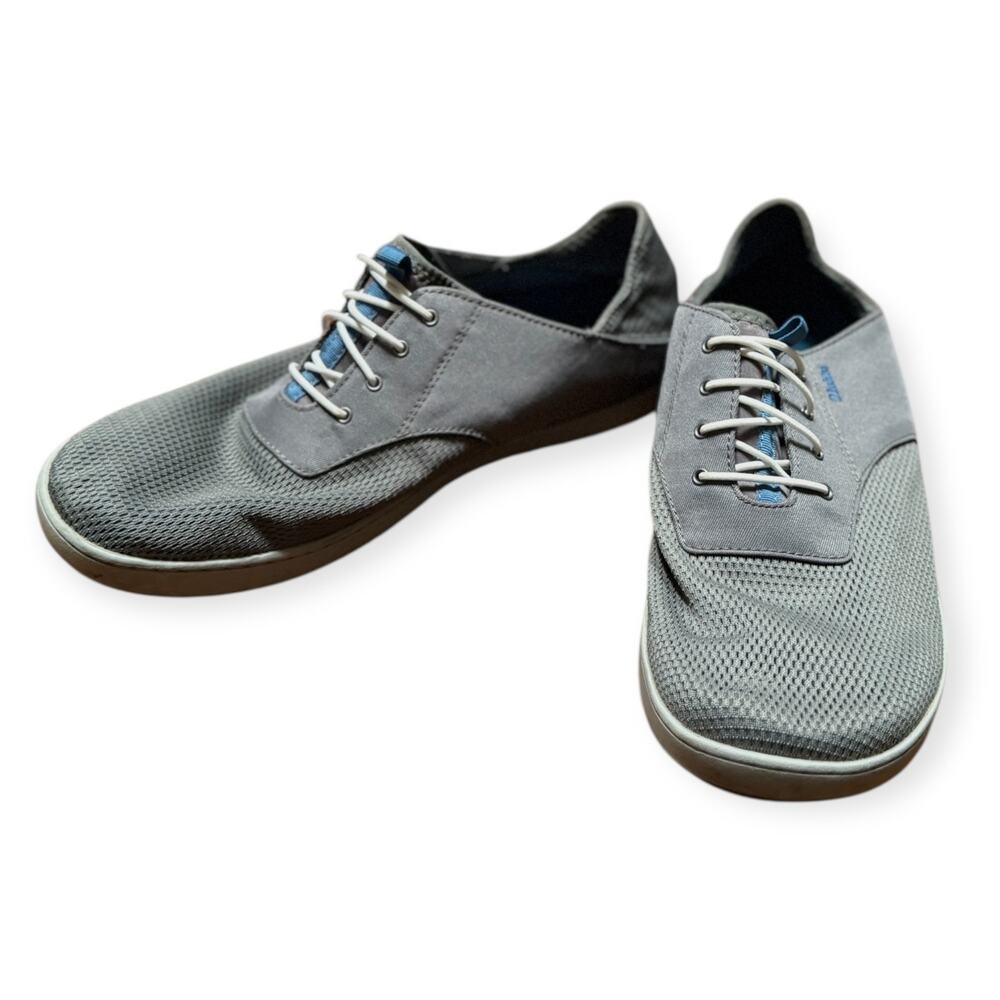 Olukai Men's Size 12 Nohea Moku Sneakers Gray Sporty Boat Shoe Outdoor‎ Gorpcore
